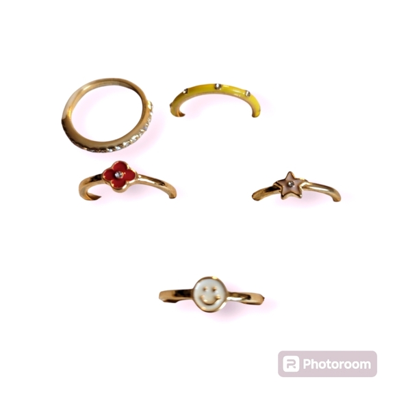 Source Unknown Jewelry - 5 Ring Set